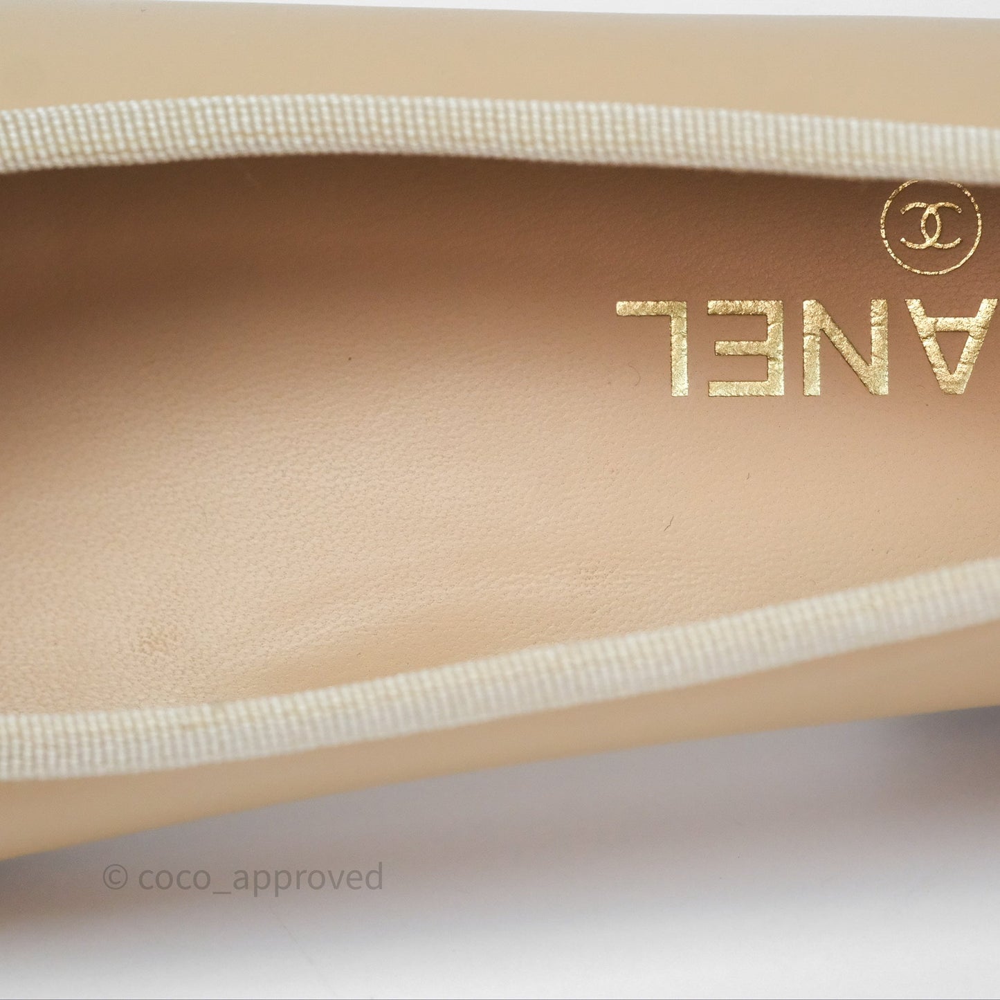 Chanel Ballerina Flats Black/Beige Size 38