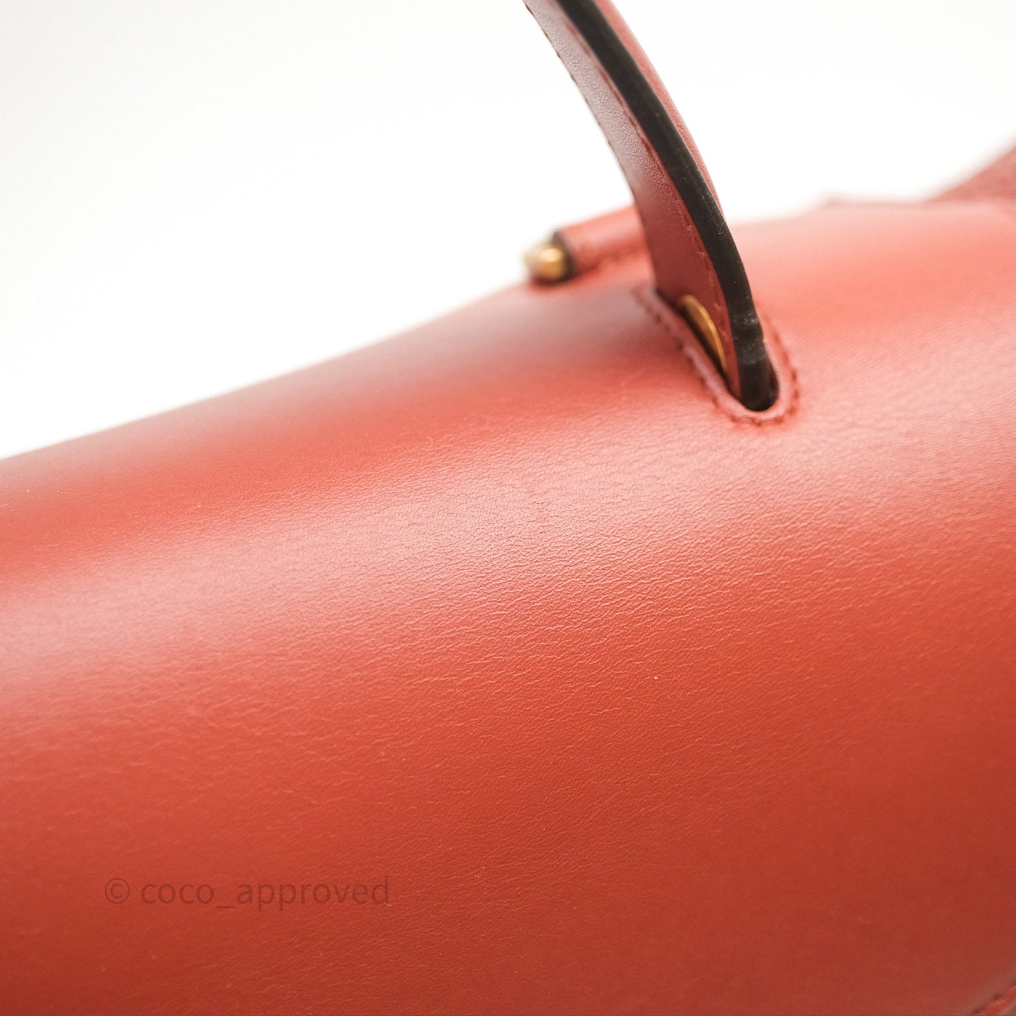 Celine Mini Belt Bag Brick Red Grained Goatskin Gold Hardware