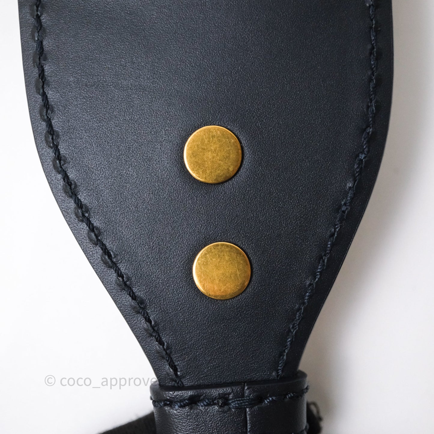 Christian Dior Navy 'Christian Dior Paris' Embroidery Shoulder Strap