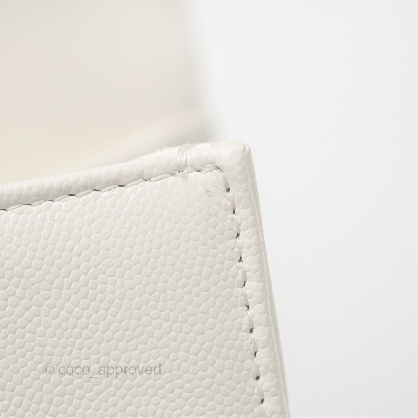 Chanel Medium Boy Quilted White Caviar Gold Hardware