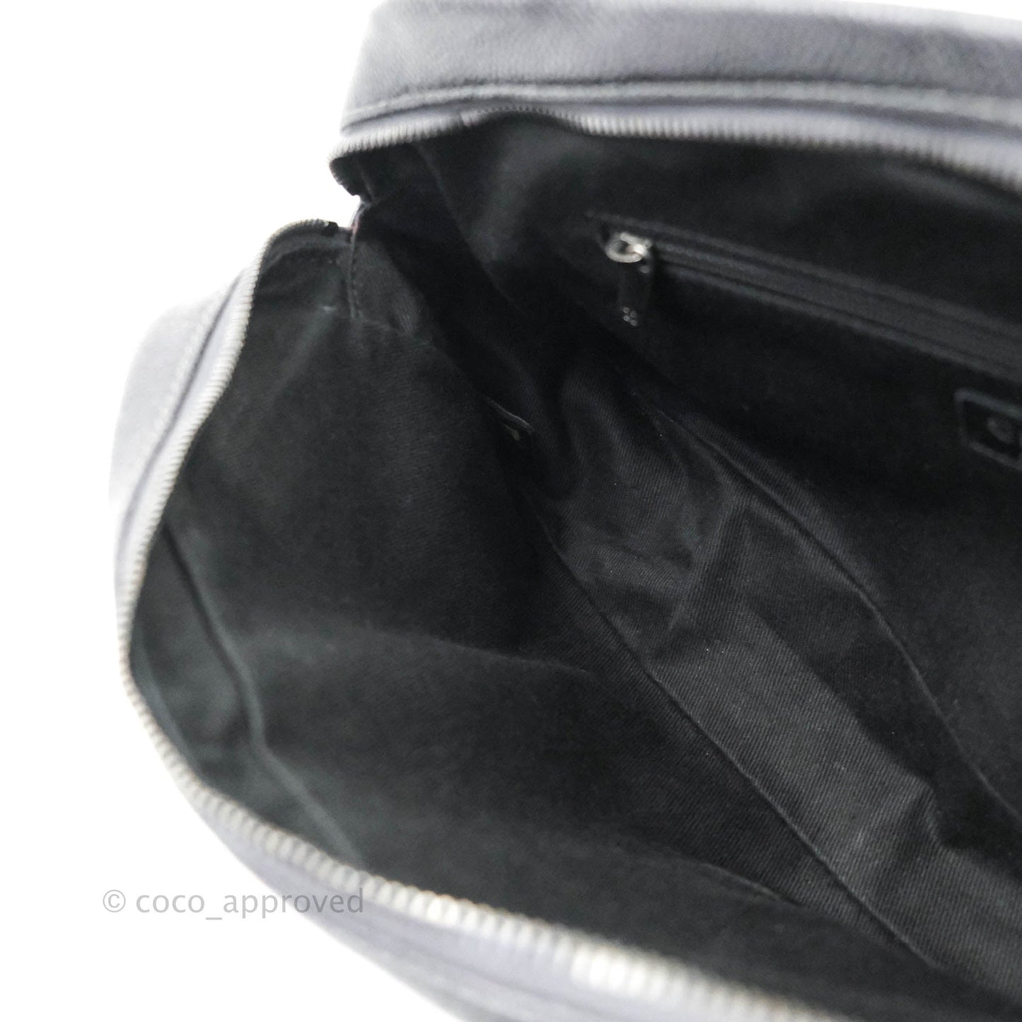 Chanel Jumbo Easy Flap Bag Caviar Dark Grey Ruthenium Hardware