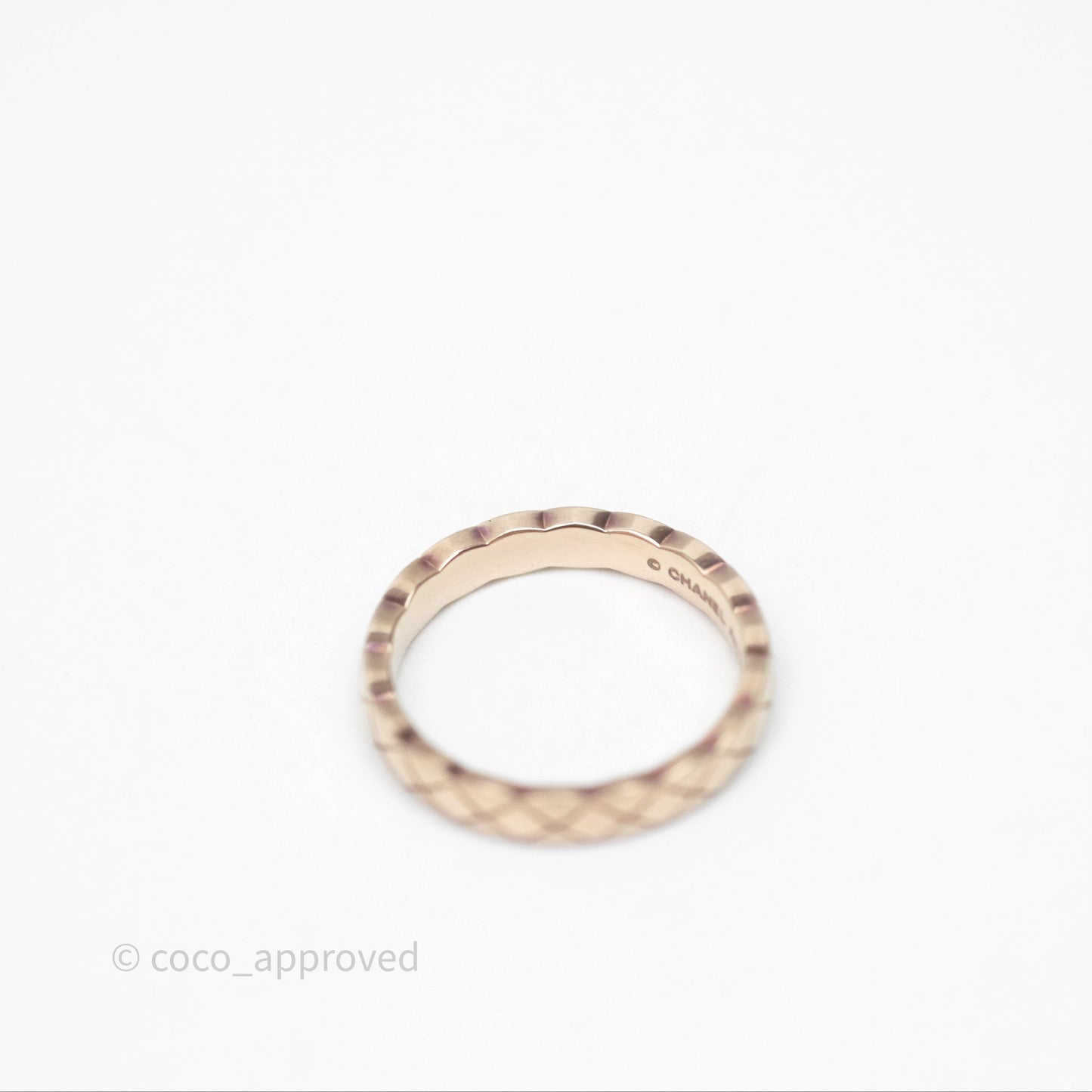 Chanel Coco Crush Ring 18K Beige Gold Size 51