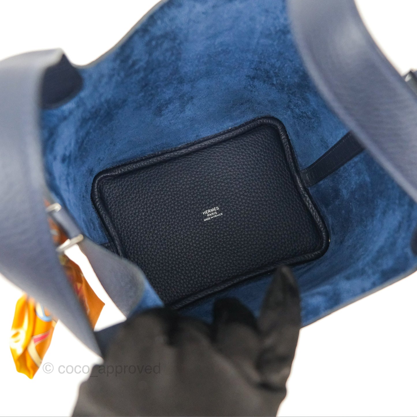 Hermès Picotin 18 Lock Bleu Nuit 2Z Palladium Hardware