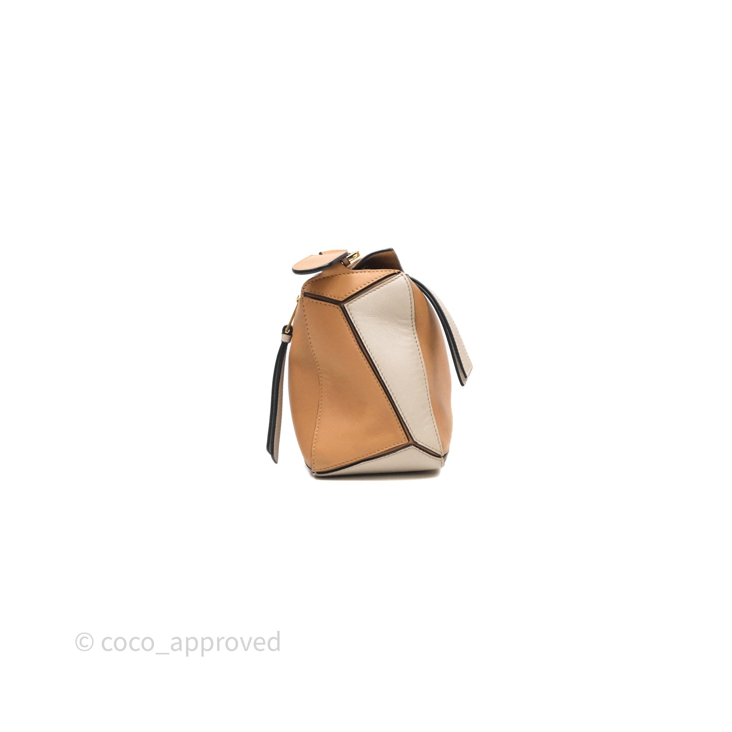 Loewe Small Puzzle Bag Warm Desert & Mink Two Tone Calfskin