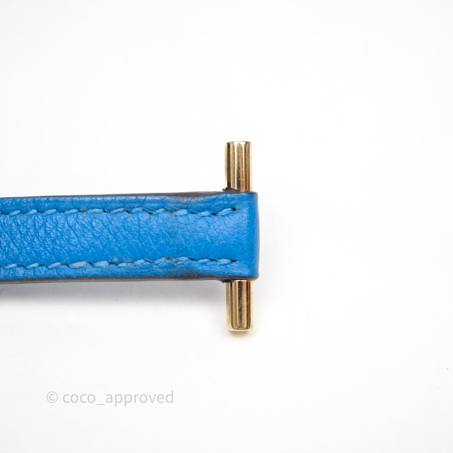 Hermès Roulis Mini 18 Bleu Zanzibar B3 Evercolor Gold Hardware