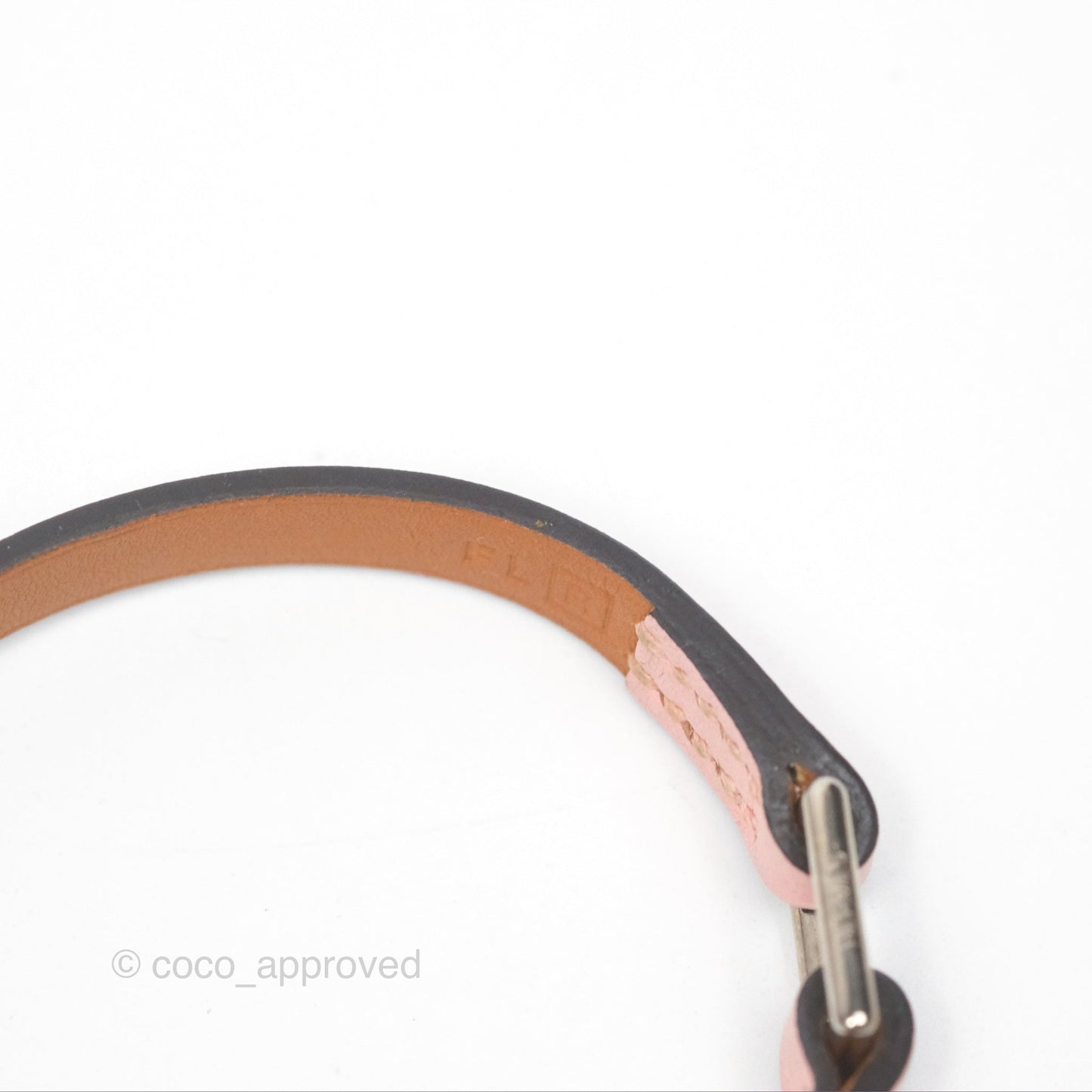 Hermès Rivale Mini Bracelet Rose Sakura Swift Palladium Hardware