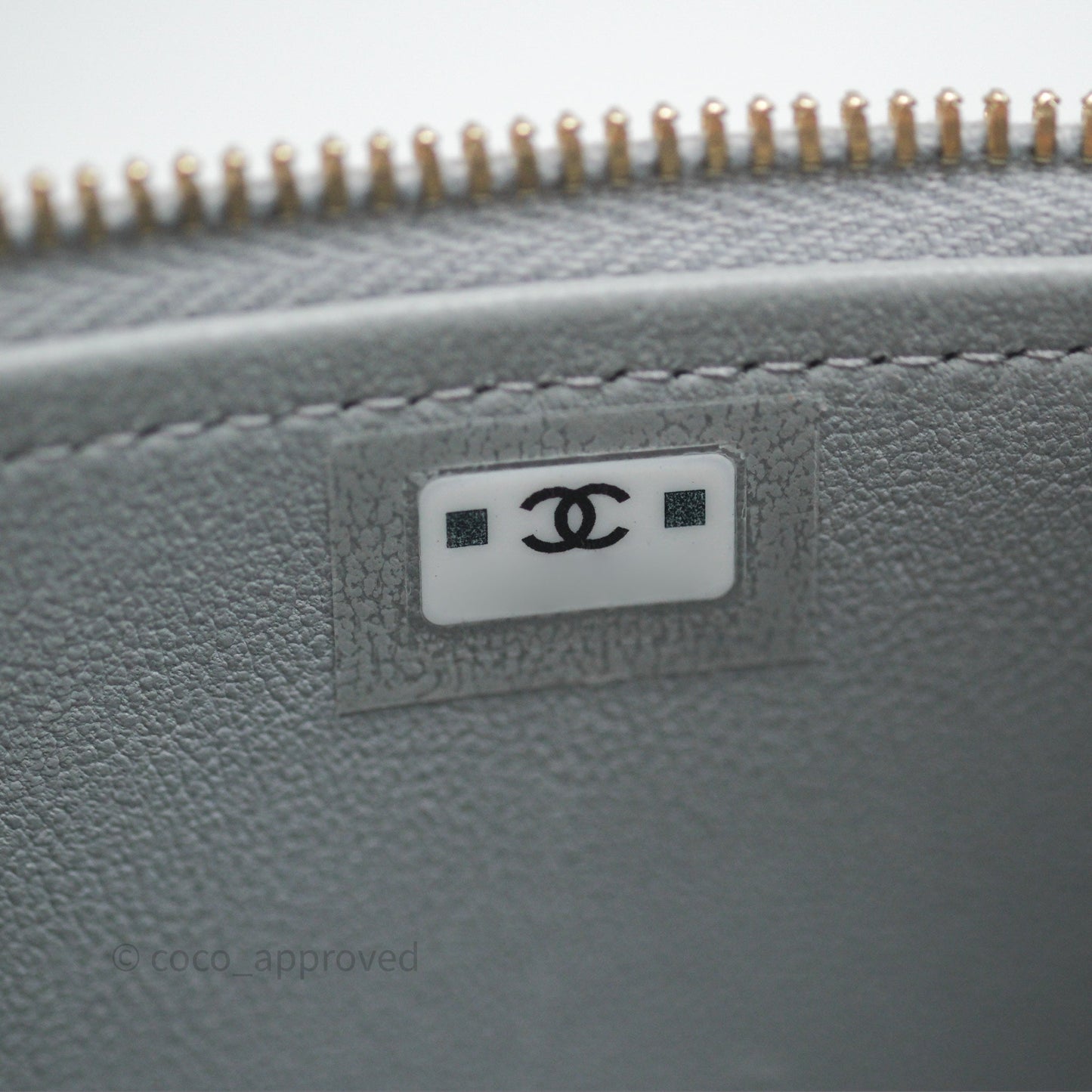 Chanel Heart Crush Vanity With Chain Grey Caviar Aged Gold Hardware