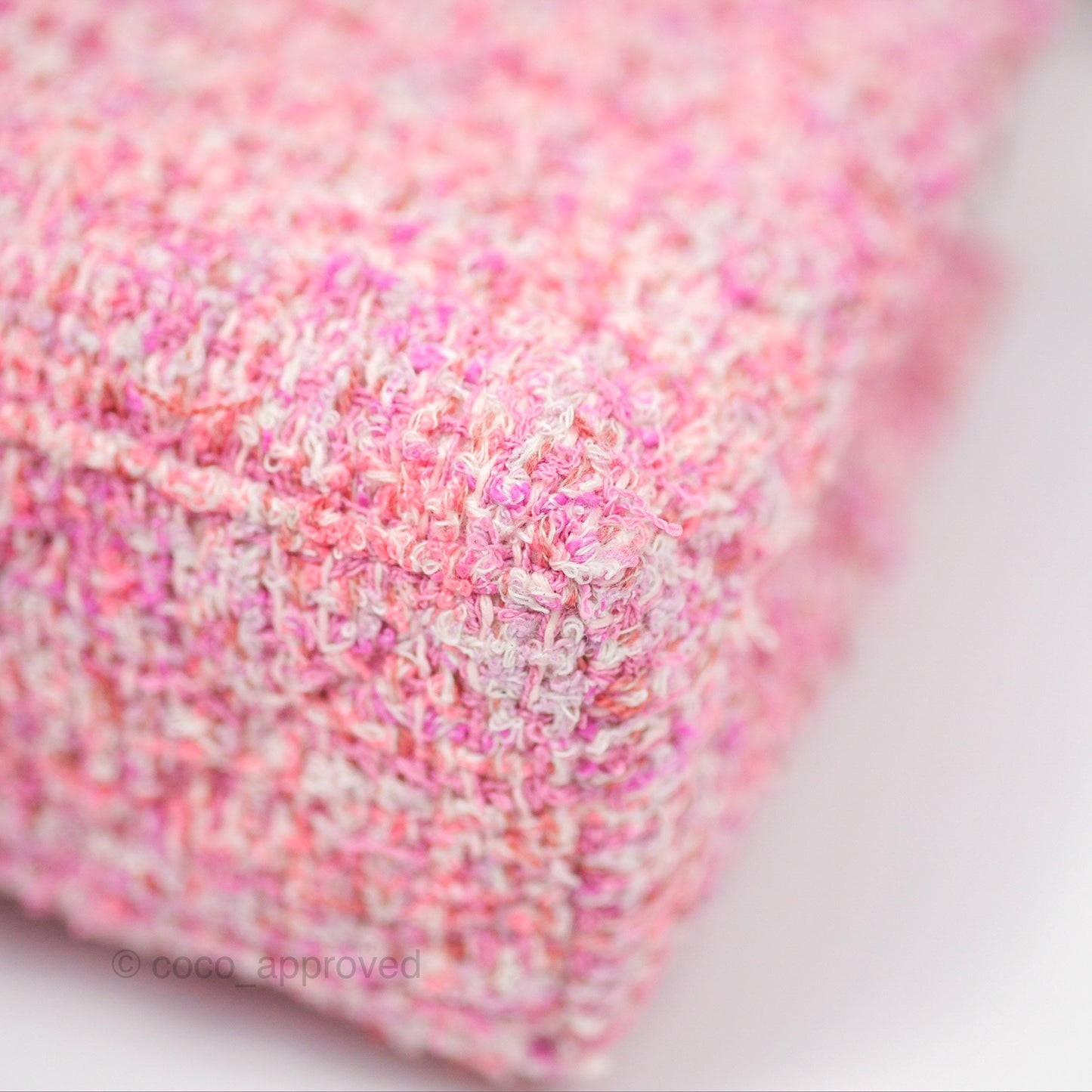 Chanel Kelly Bag Pink Tweed Aged Gold Hardware