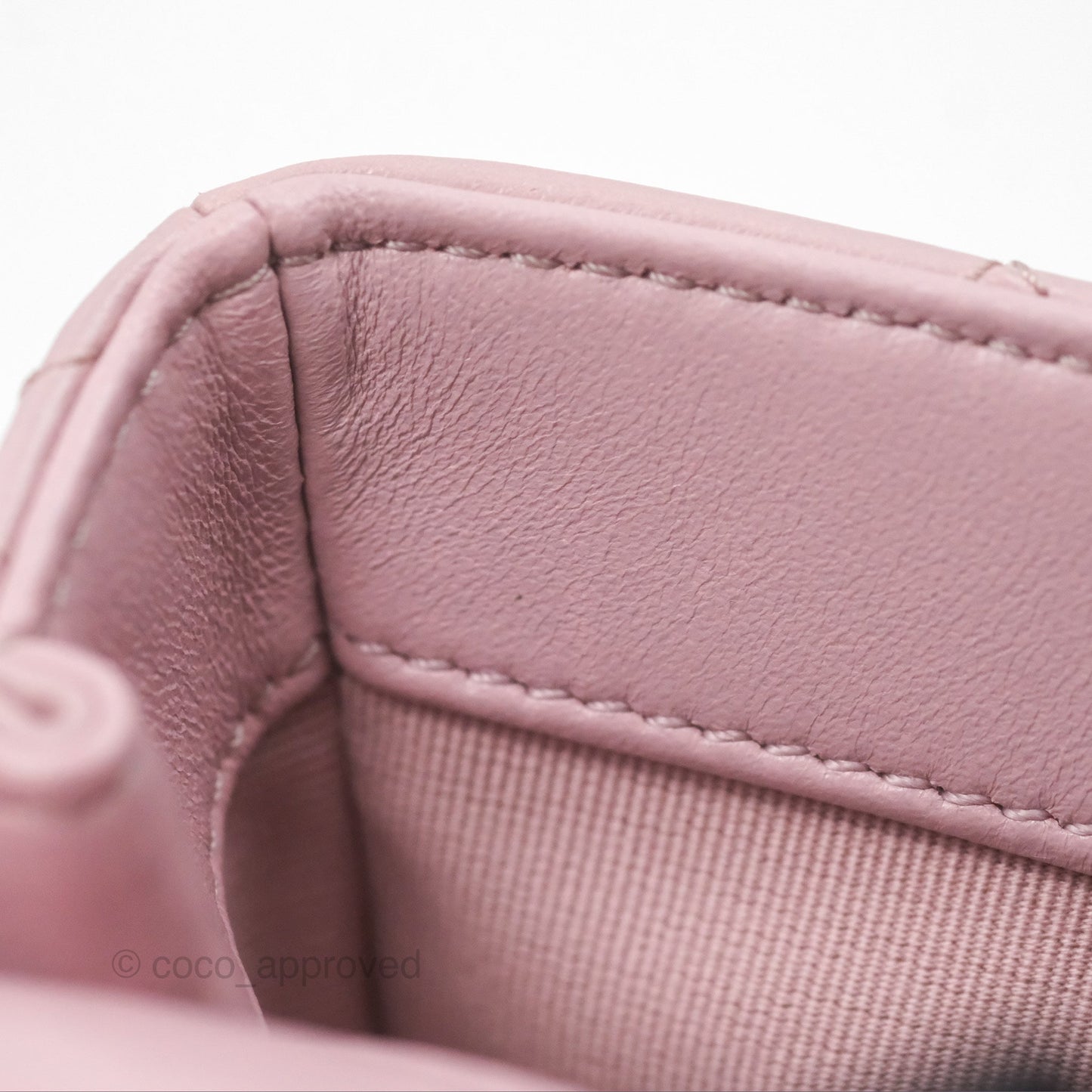 Chanel Flap Bag Dusty Pink Lambskin Aged Gold Hardware 24P
