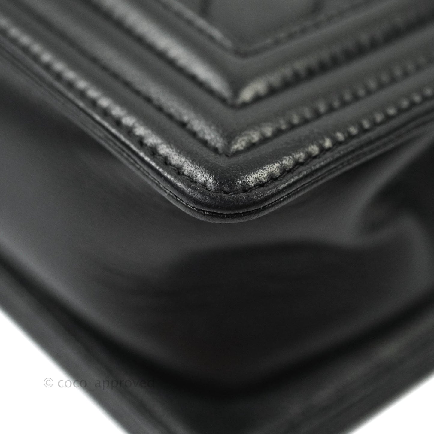 Chanel Quilted So Black Small Boy Caviar