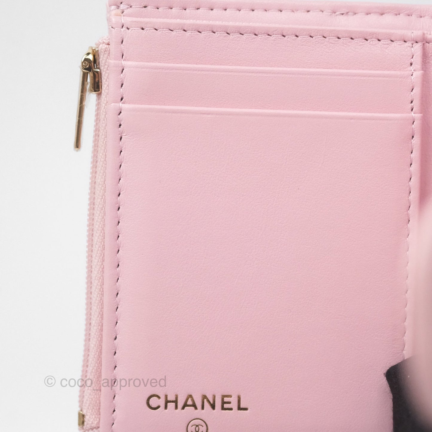 Chanel Classic Short Flap Wallet Pink Caviar Gold Hardware