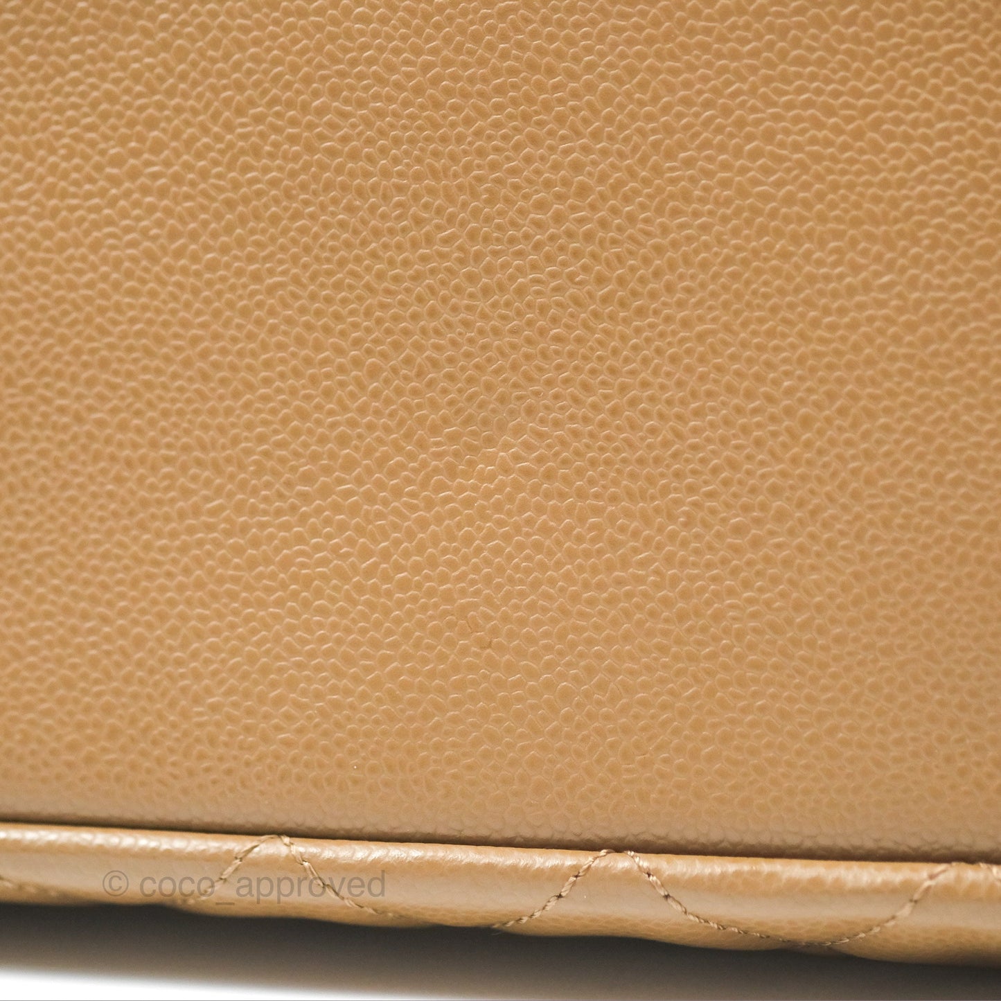 Chanel XL GST Brown Taupe Caviar Silver Hardware