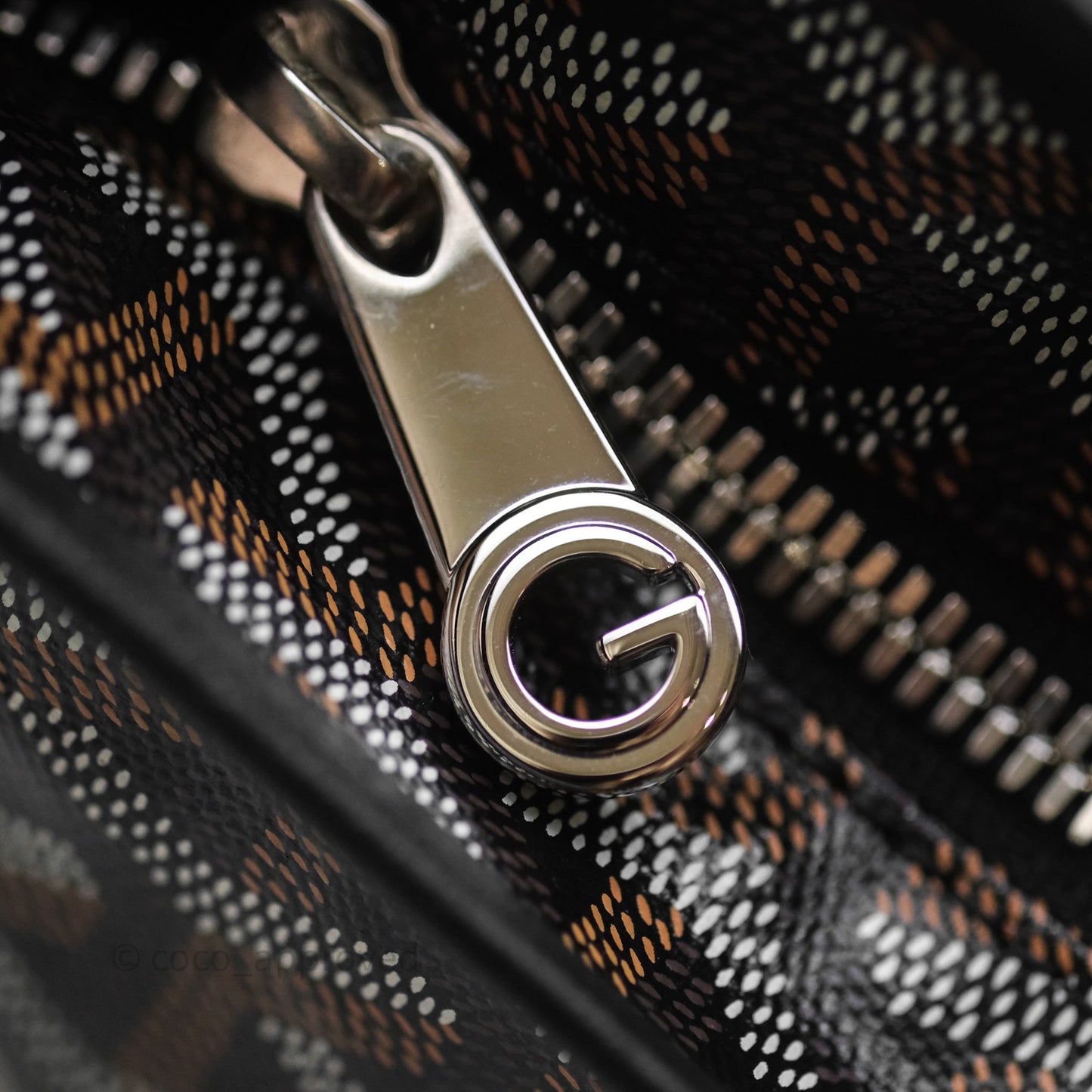 Goyard Bohème Hobo Bag Black Goyardine Canvas