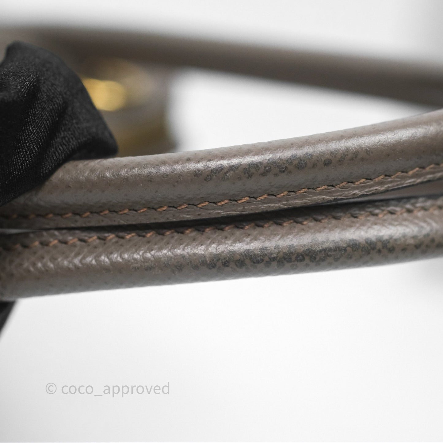 Hermès Bolide 27 Etain 8F Epsom Gold Hardware