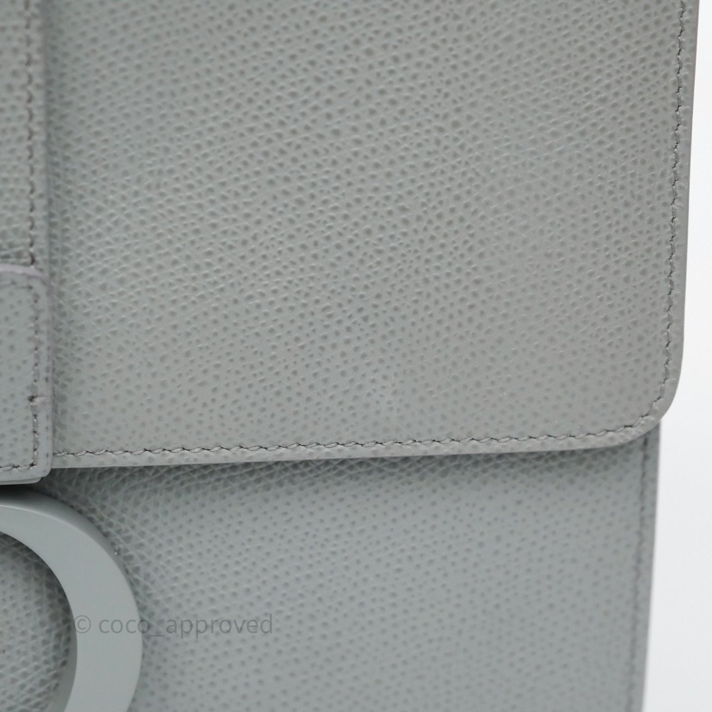 Dior 30 Montaigne Bag Grey Ultra Matte Grained Calfskin