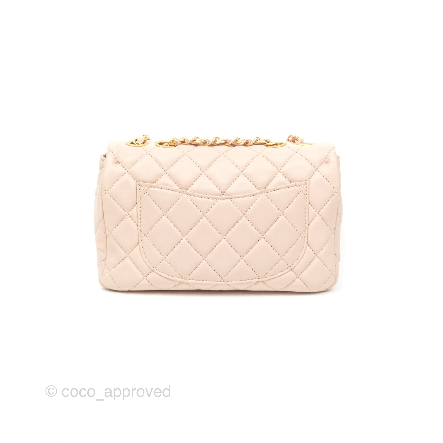 Chanel Flap Bag Pink Aged Gold Hardware