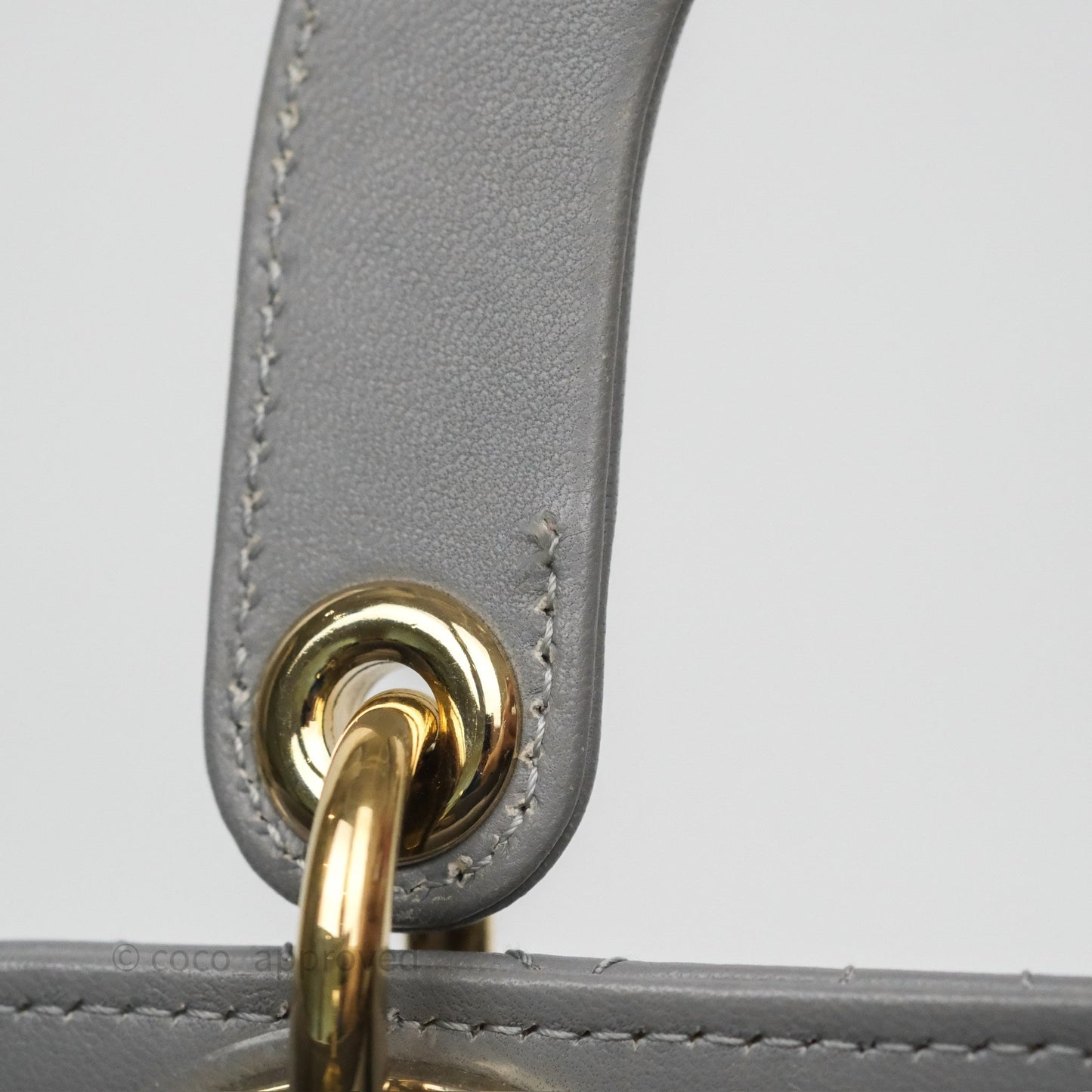 Dior Lady Dior My ABCDior Grey Lambskin Cannage