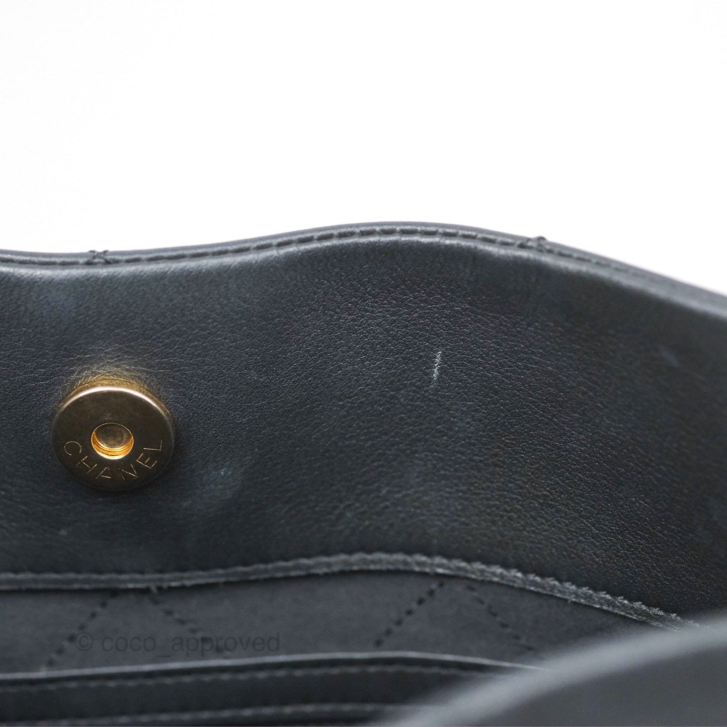 Chanel Large Hobo Tote Lambskin Black Aged Gold Hardware