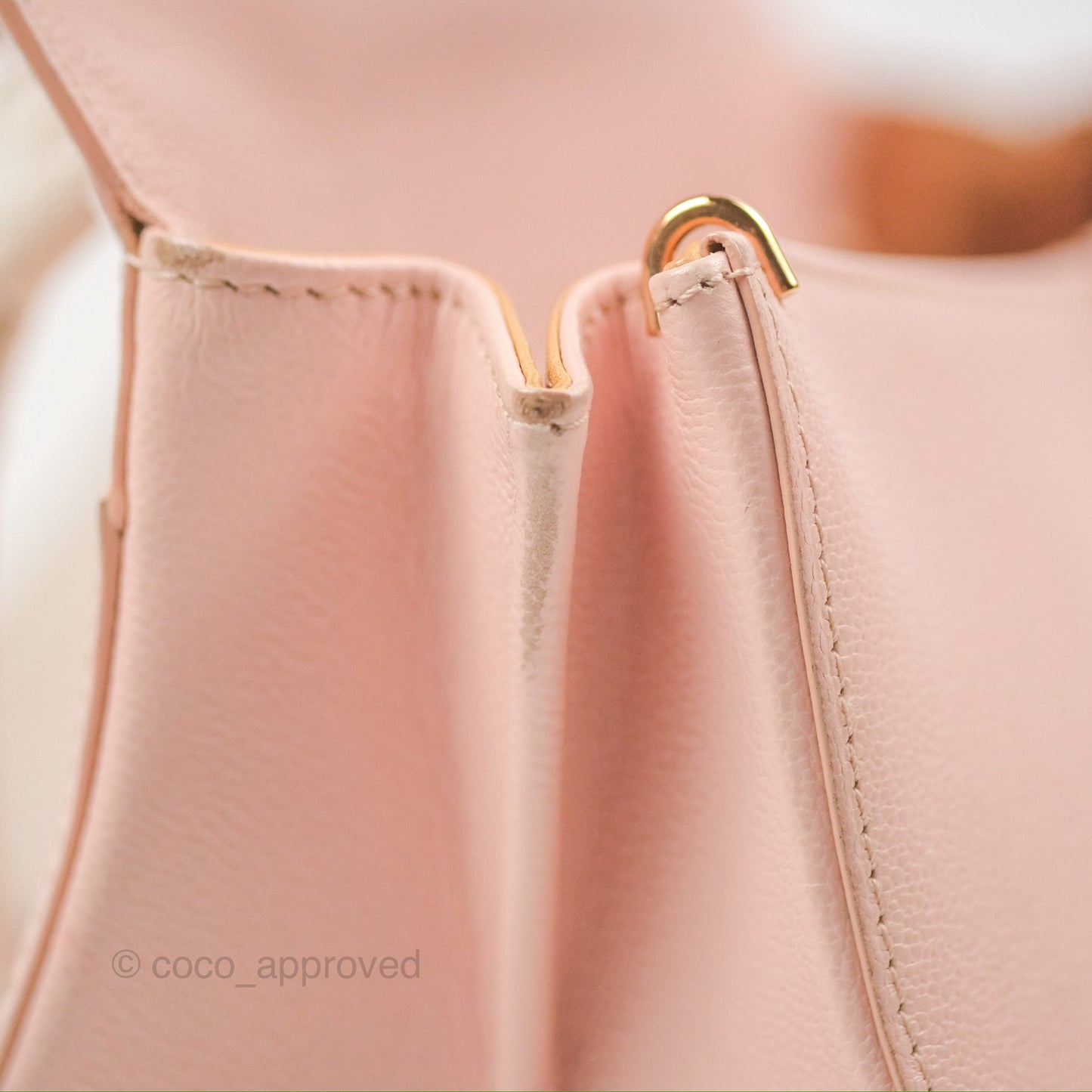 Delvaux Brillant East West Top Handle Bag Nude Pink Rose Gold Hardware