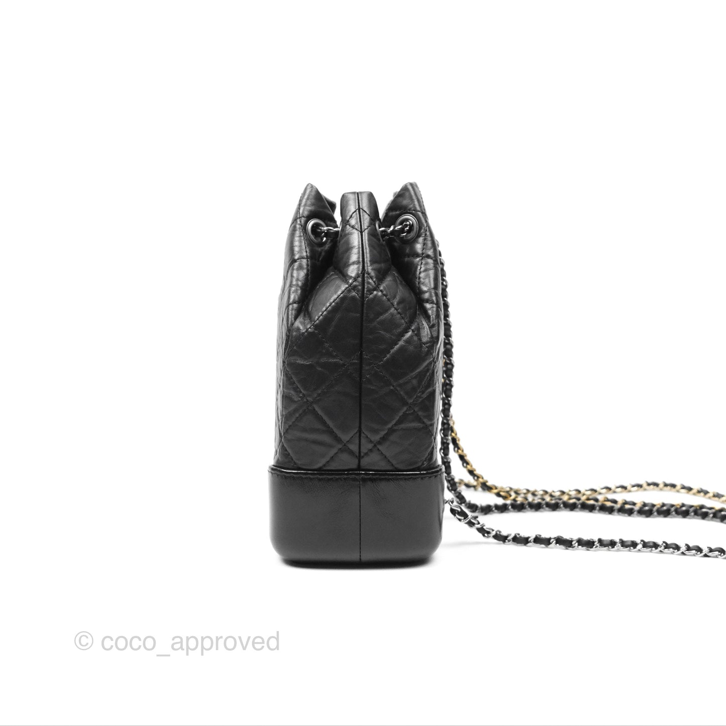 Chanel Small Gabrielle Backpack Black Aged Calfskin