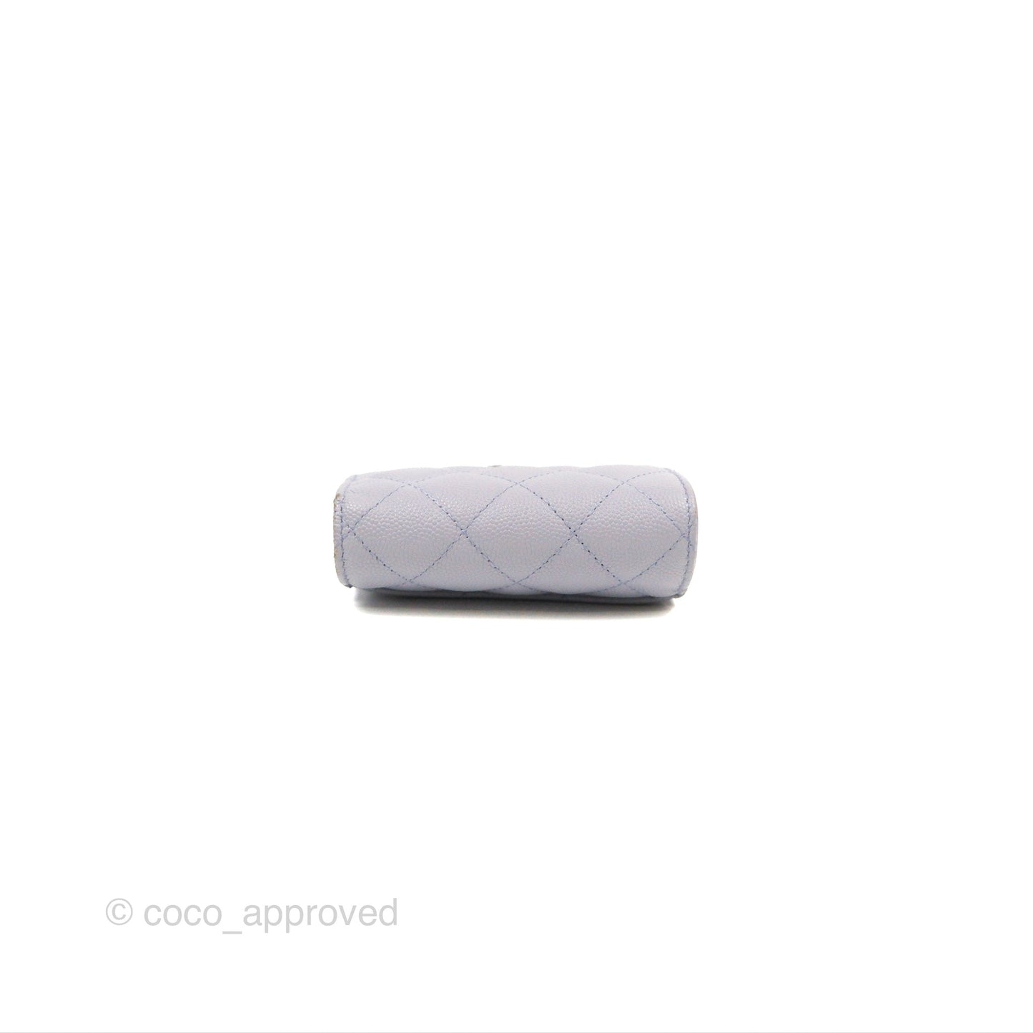 Chanel Classic Short Flap Wallet Lilac Caviar Silver Hardware