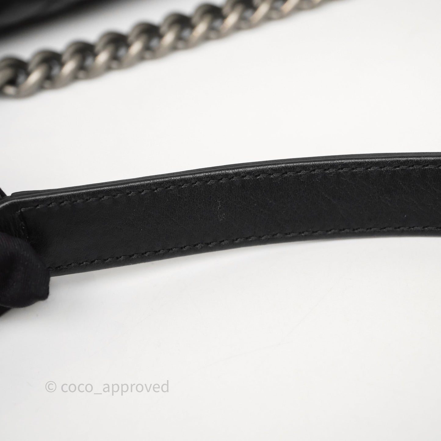 Chanel Quilted Medium Boy Black Calfskin Ruthenium Hardware