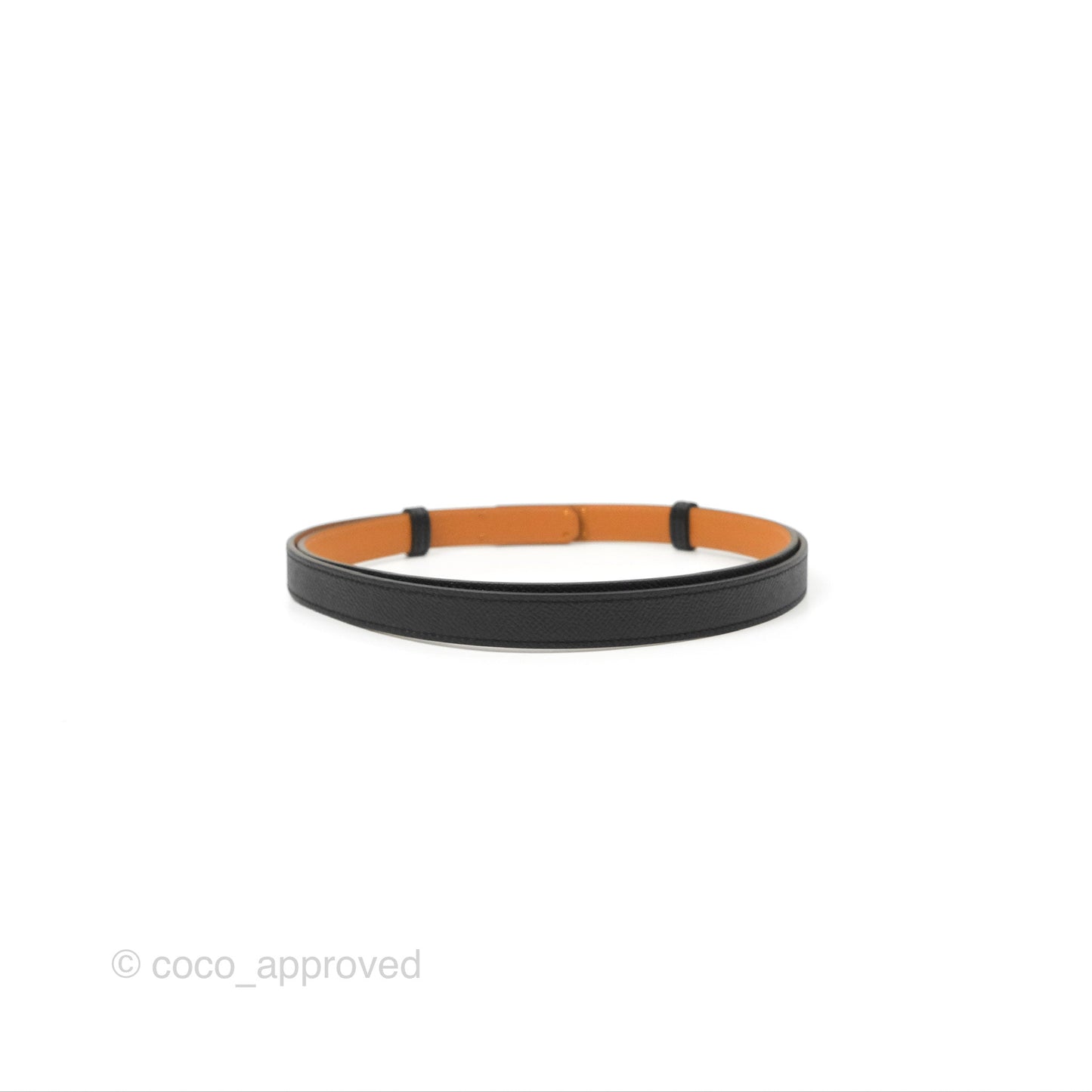 Hermès Kelly 18 Belt Black Epsom Rose Gold Hardware