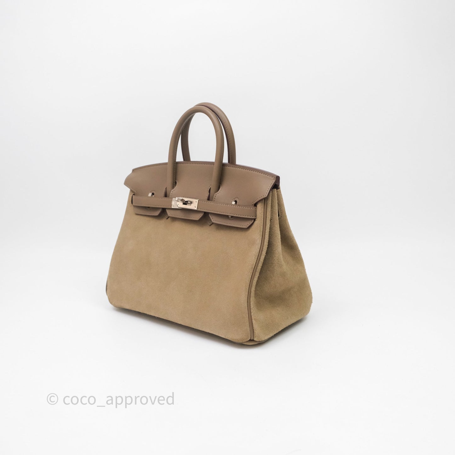 Hermès Birkin 25  Étoupe 18 Grizzly Palladium Hardware