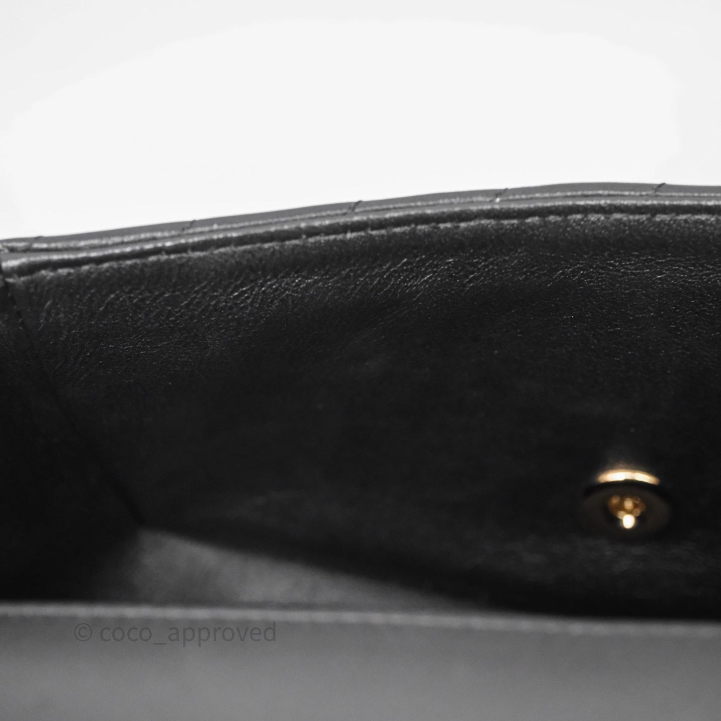 Chanel Quilted Mini Rectangular Chevron Black Lambskin Gold Hardware