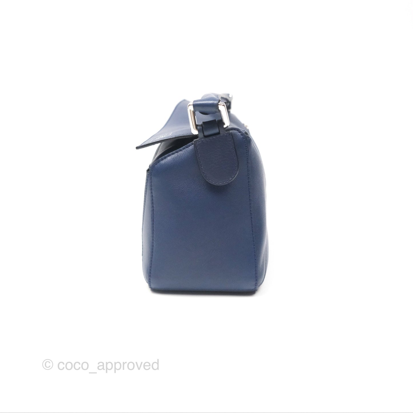 Loewe Small Puzzle Bag Navy Calfskin