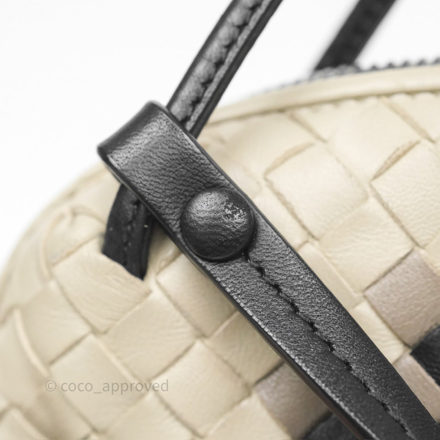 Bottega Veneta Nodini Crossbody Bag Cement Abstract Nappa Intrecciato