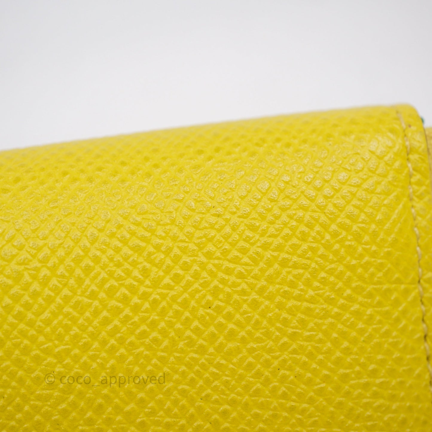 Hermès Silk In Compact Wallet Yellow Epsom