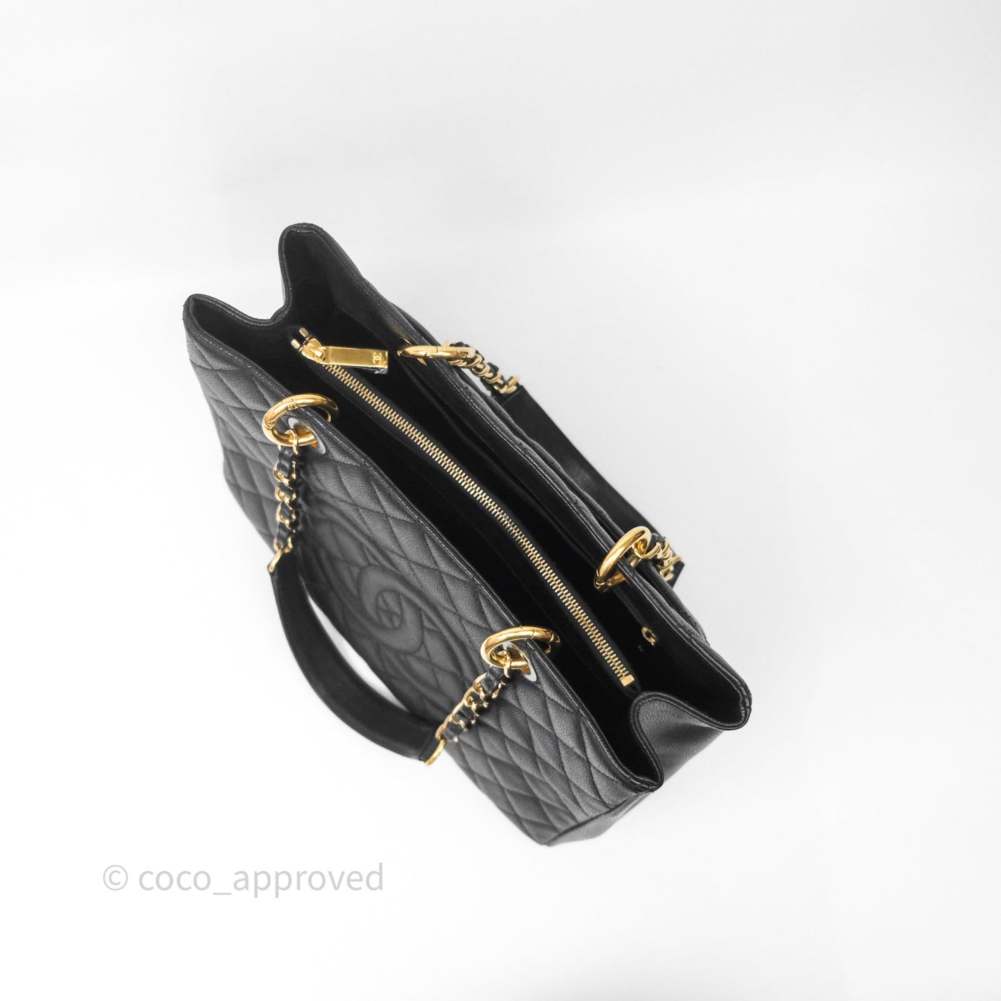 Chanel GST Black Caviar Gold Hardware