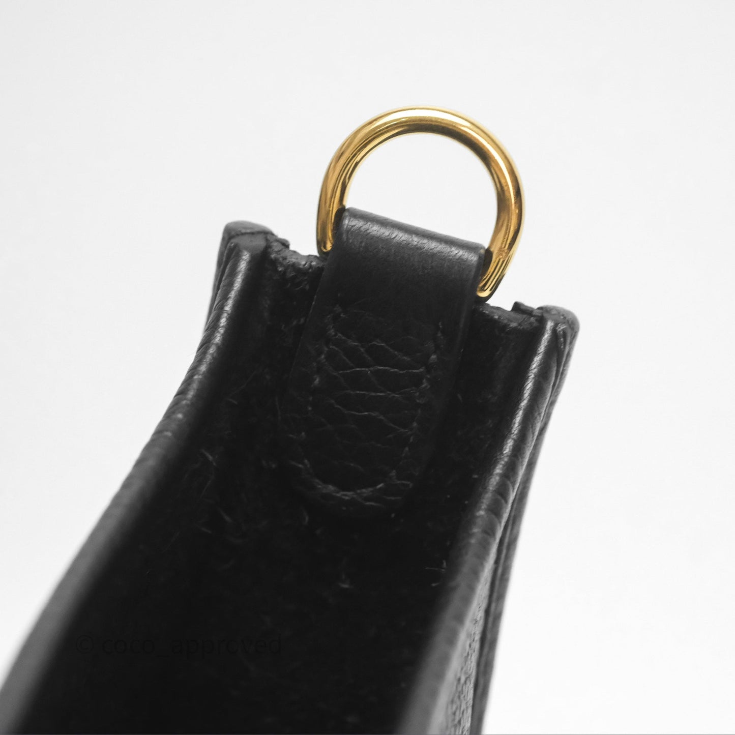 Hermès Mini Evelyne 16 Noir 89 Clemence Gold Hardware
