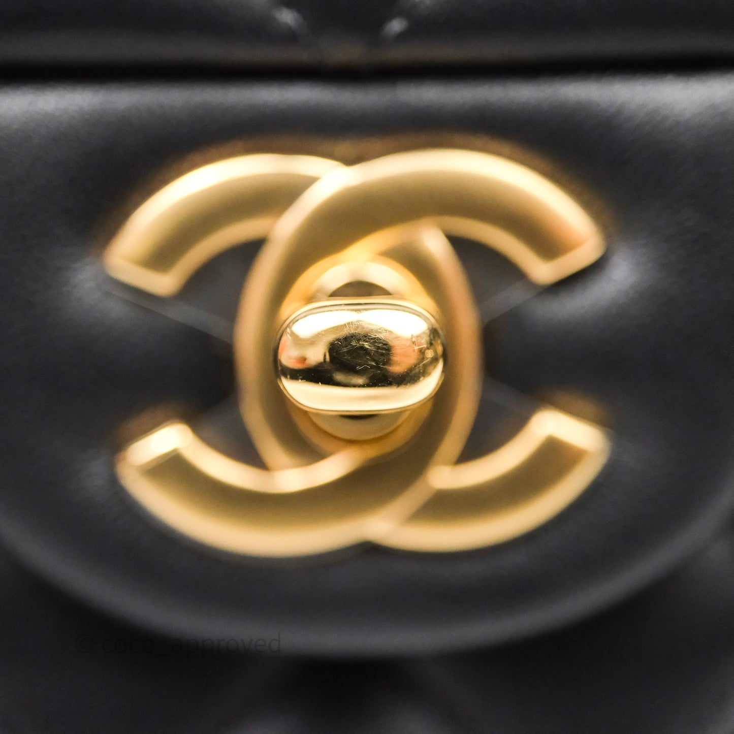 Chanel Small Classic Flap Quilted Black Lambskin Gold Hardware