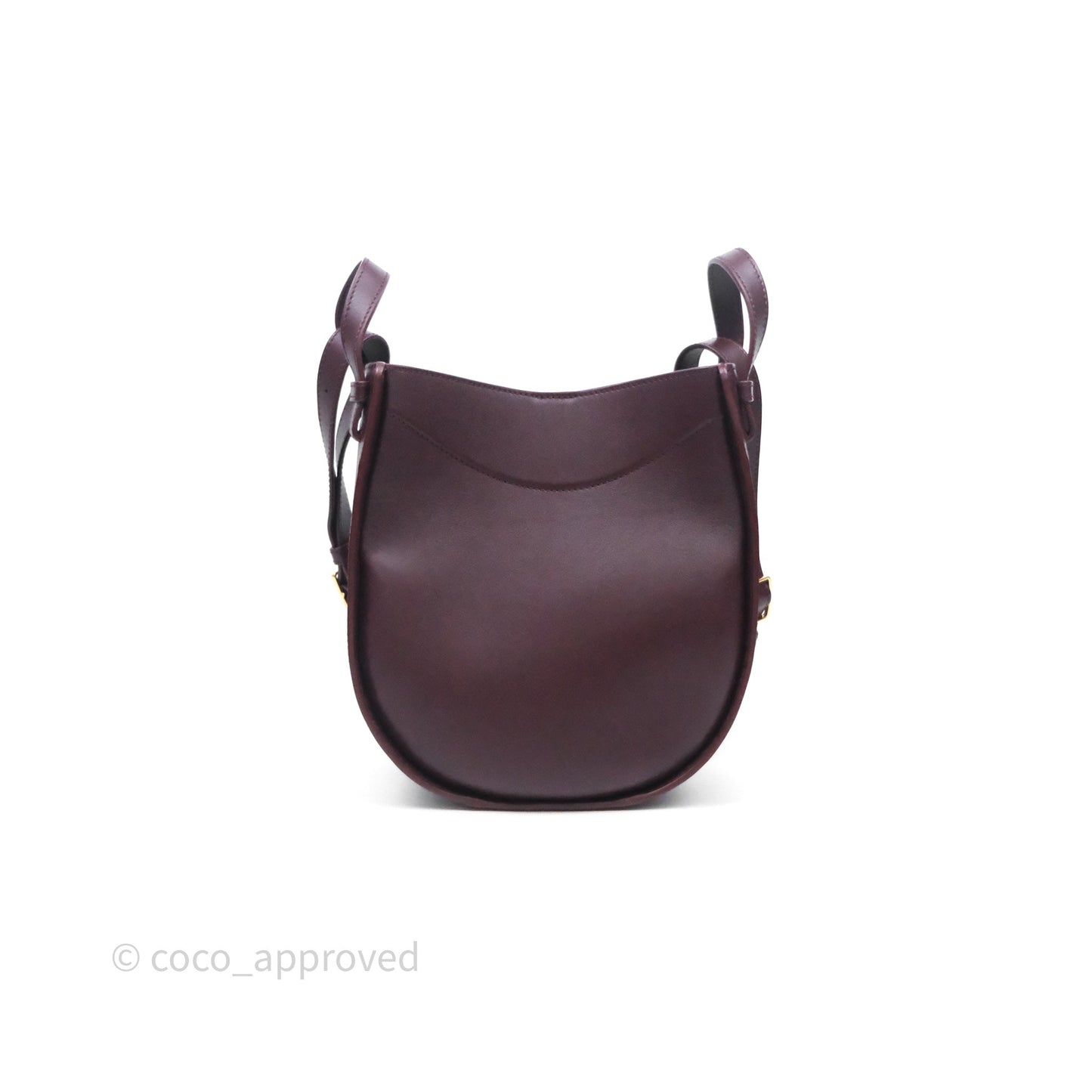 Loewe Hammock Slice Dark Red Bag Gold Hardware