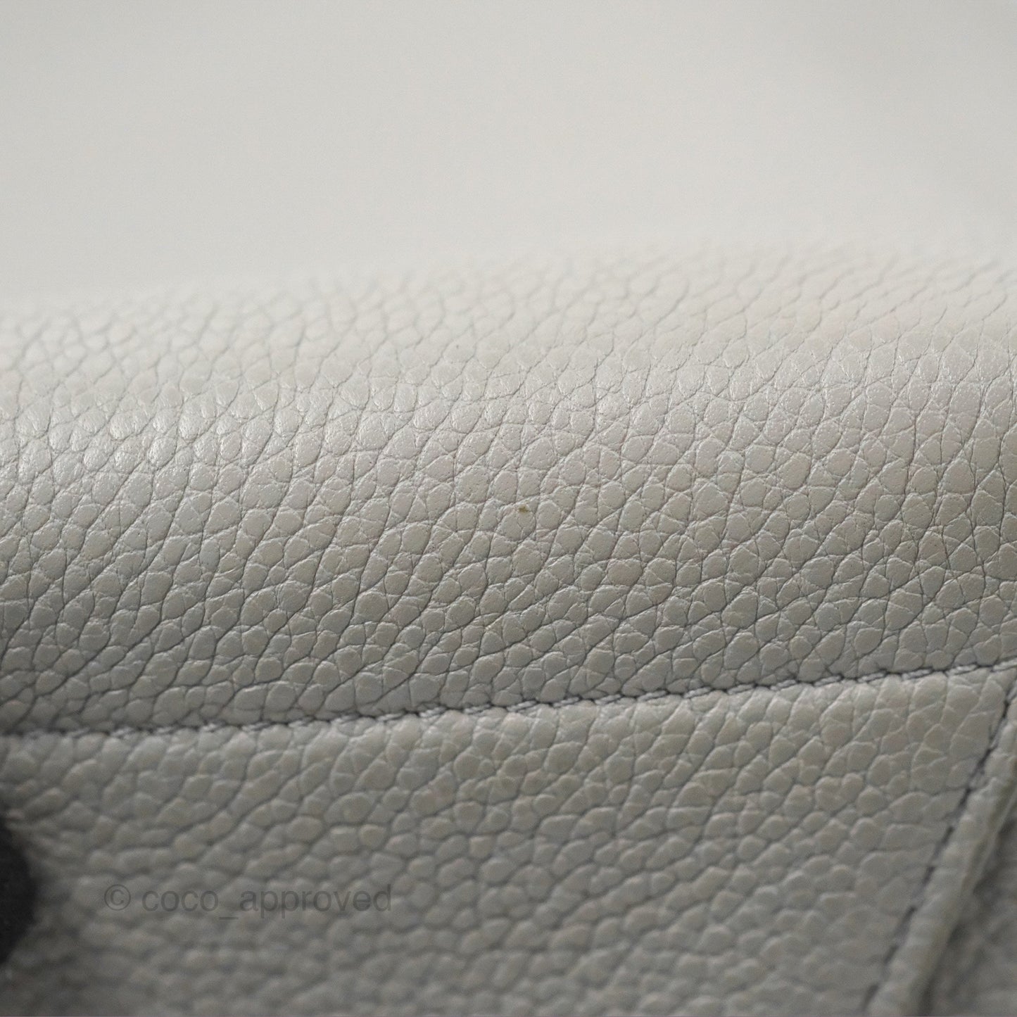 Celine Sangle Bucket Bag Grained Calfskin Grey