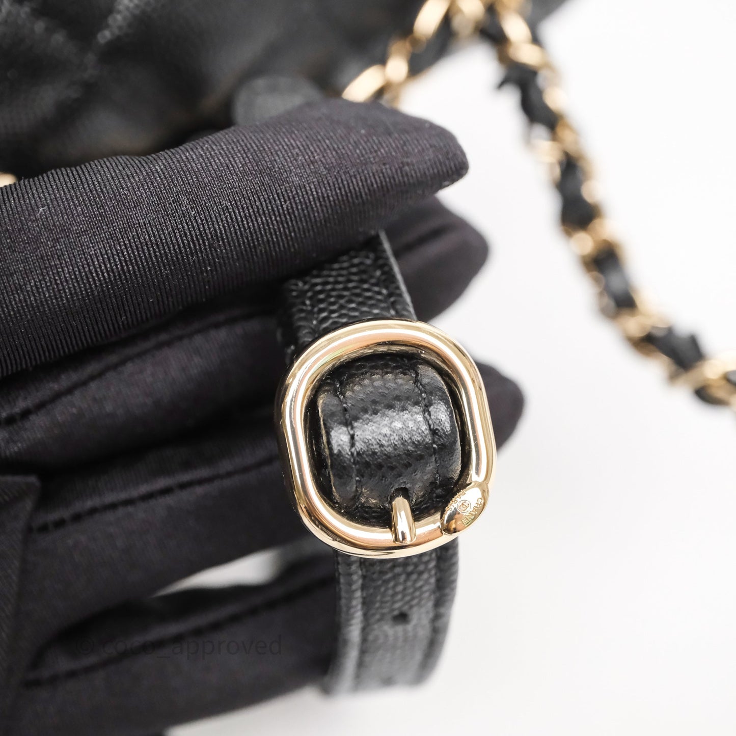 Chanel Urban Spirit Mini Black Caviar Backpack Gold Hardware