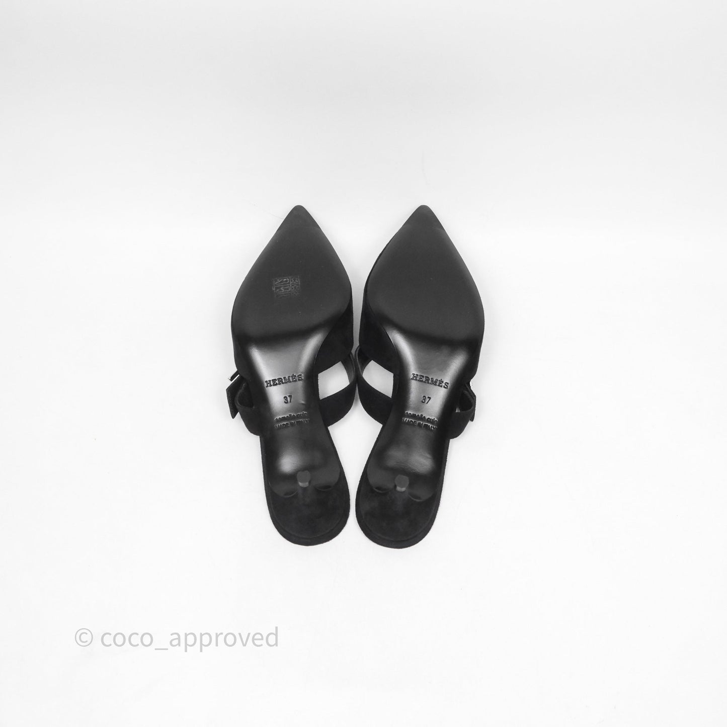 Hermès Suede Blink Black Size 37