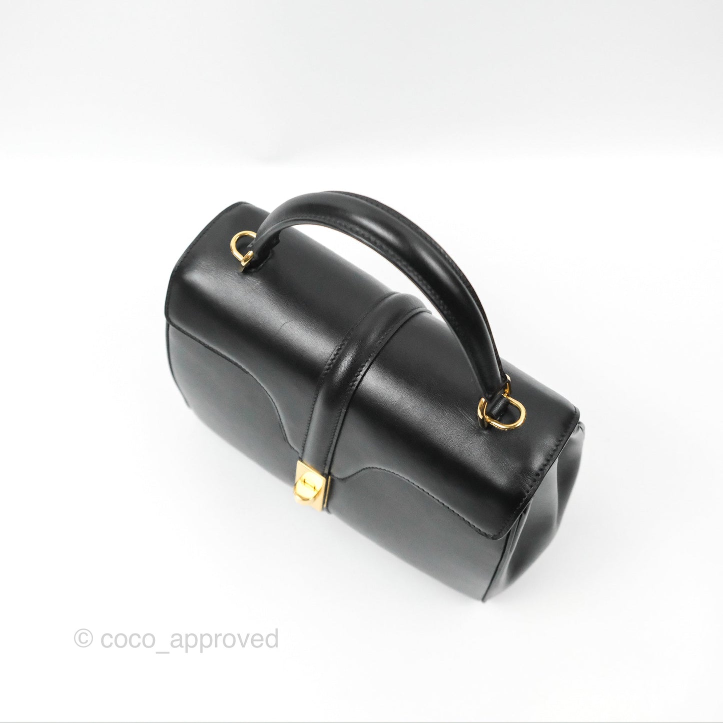 Celine Small 16 Bag Black Satinated Calfskin