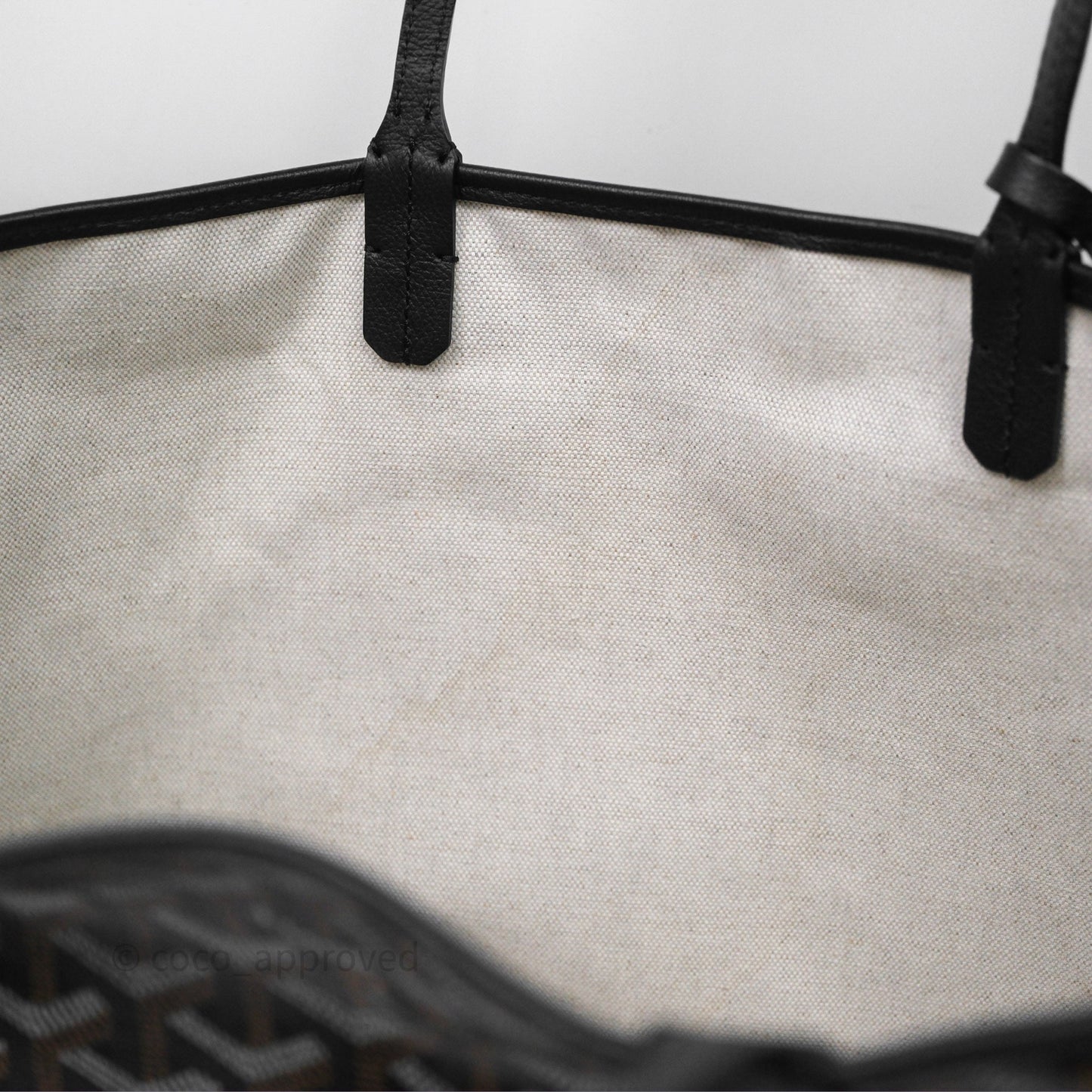 Goyard St Louis Tote PM Black