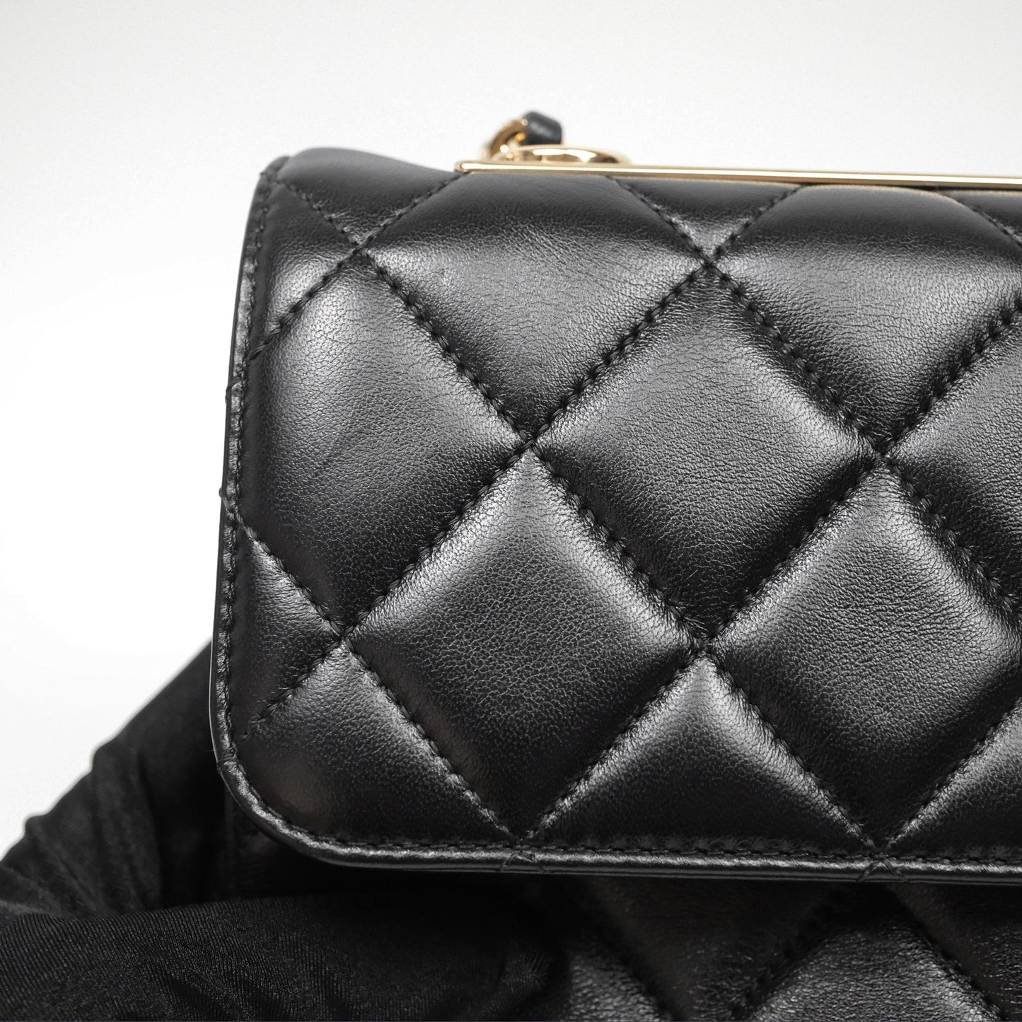 Chanel Medium Trendy CC Flap Bag Lambskin Black Aged Hardware