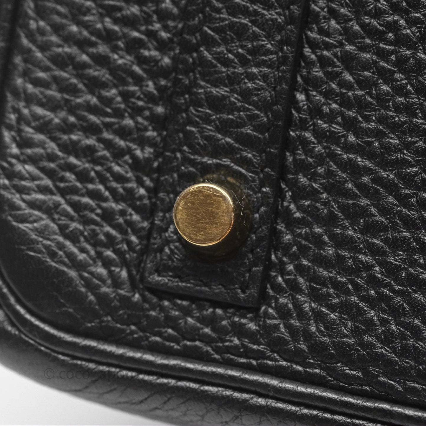Hermès Birkin 30 Retourne Noir 89 Clemence Gold Hardware