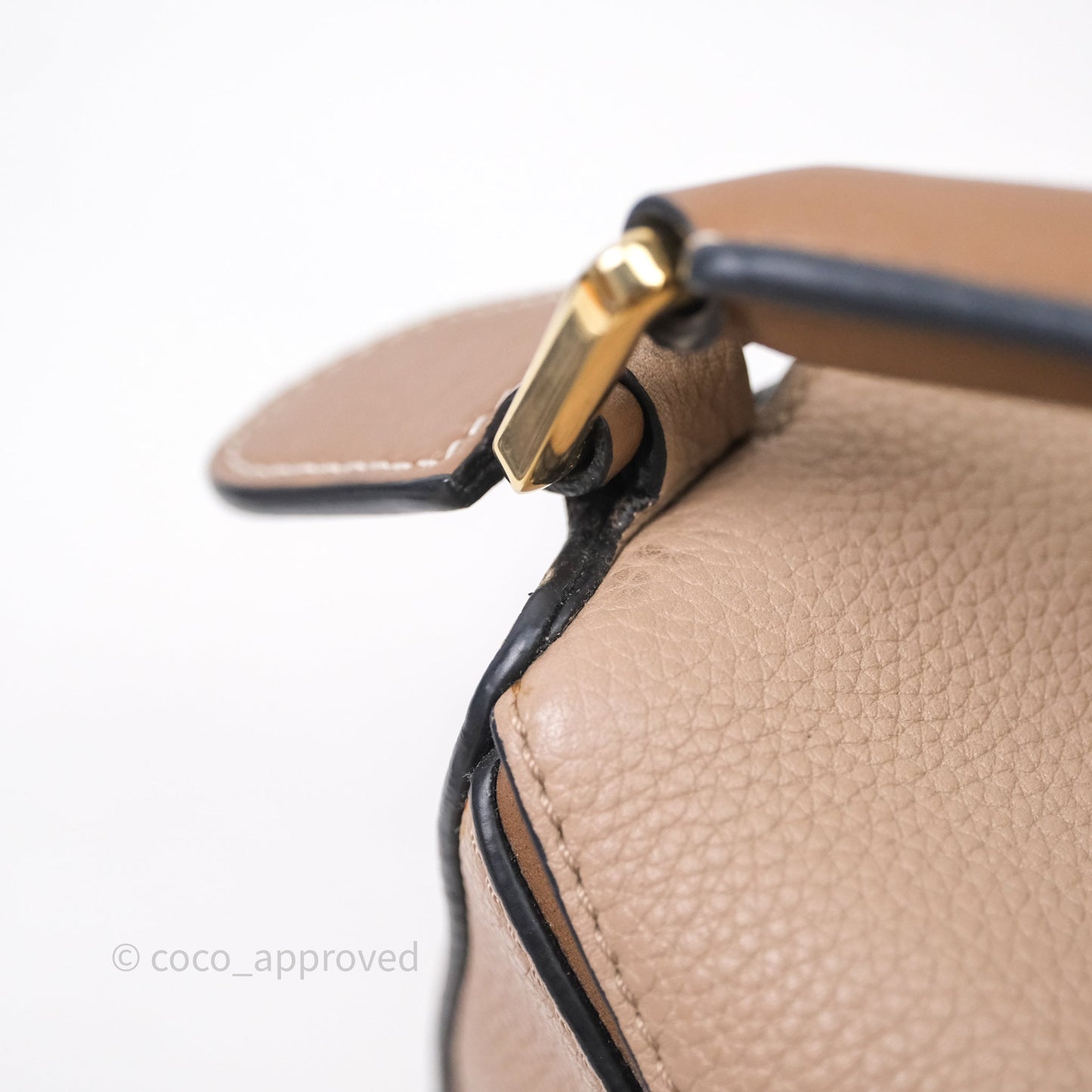 Loewe Small Puzzle Bag Sand Mink Grained Calfskin
