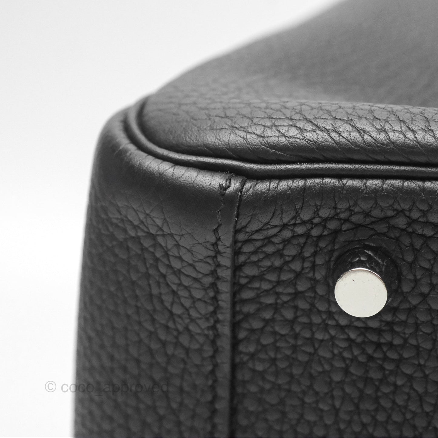 Hermès Lindy 30 Black Clemence Palladium Hardware