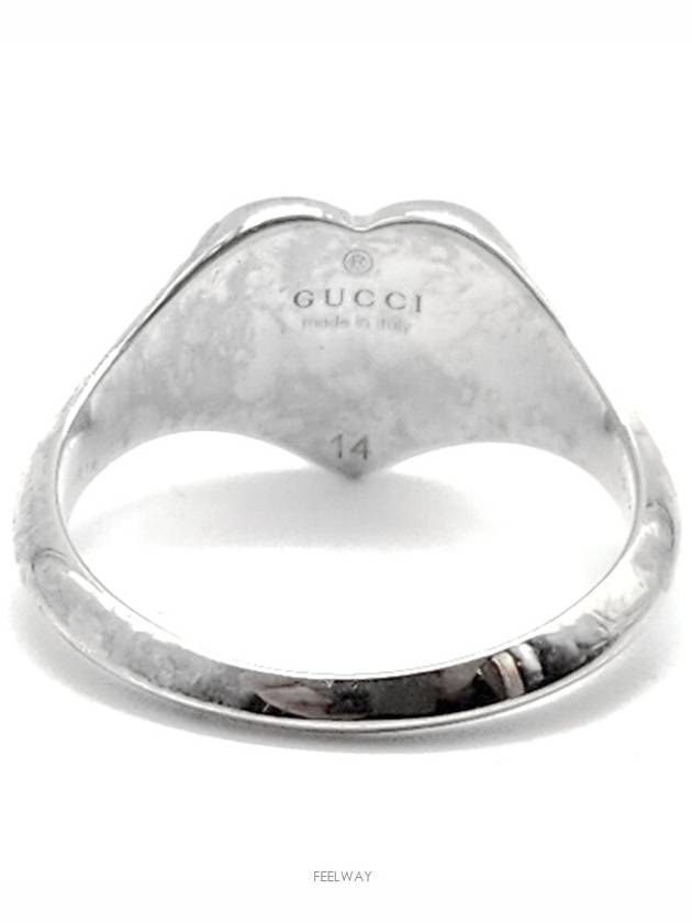 Luxury Gucci Trending 2025 Interlocking Heart Silver Ring 645544 L651519
