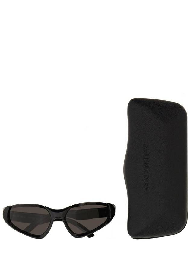 Luxury Balenciaga Xpander Rectangle Sunglasses Black