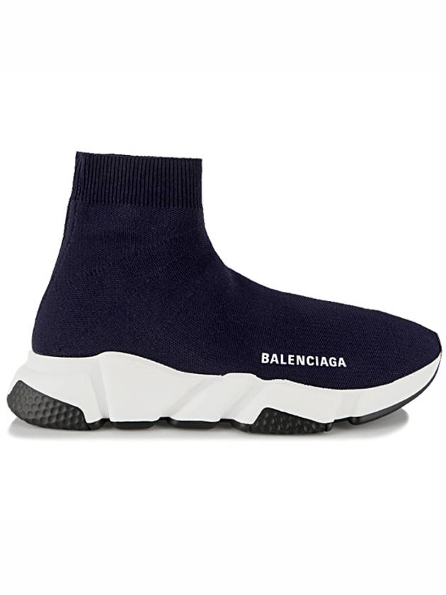 Luxury Balenciaga Speed Runner High Top Sneakers Navy