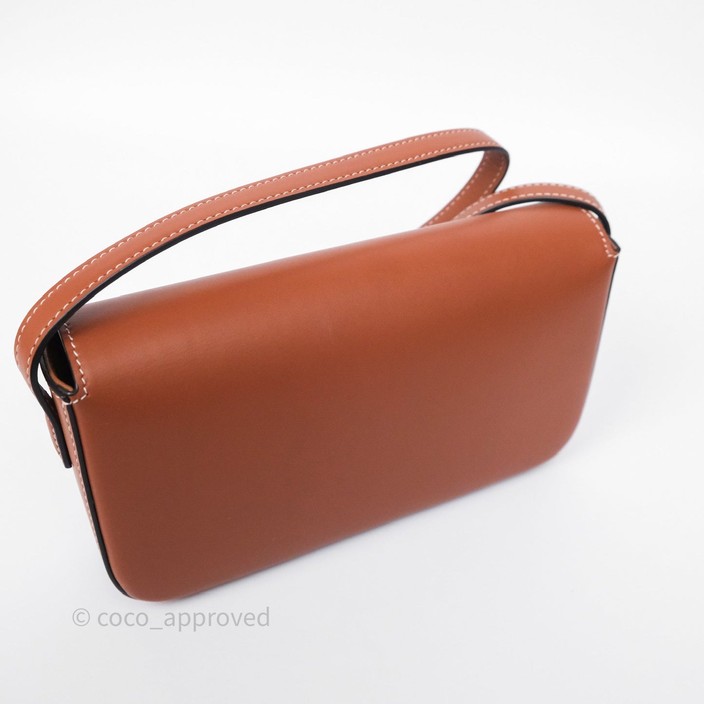 Celine Triomphe Shoulder Bag Tan Calfskin