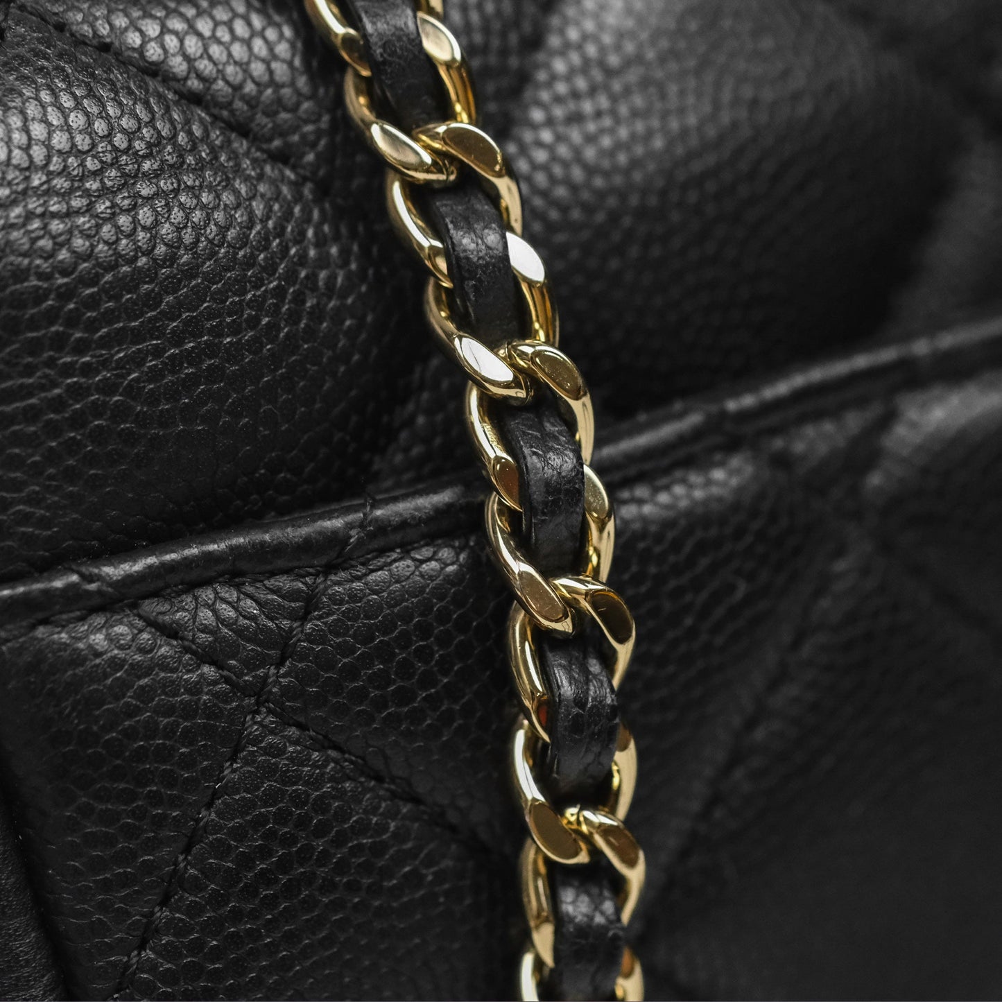 Chanel Quilted Small Business Affinity Flap Black Caviar Gold Hardware